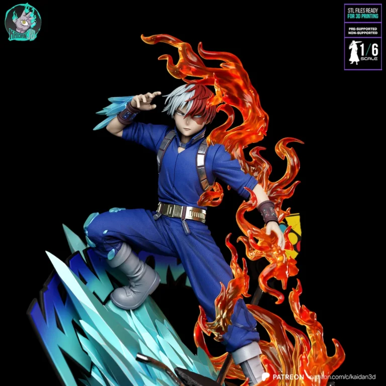 Shoto Todoroki STL - My Hero Academia
