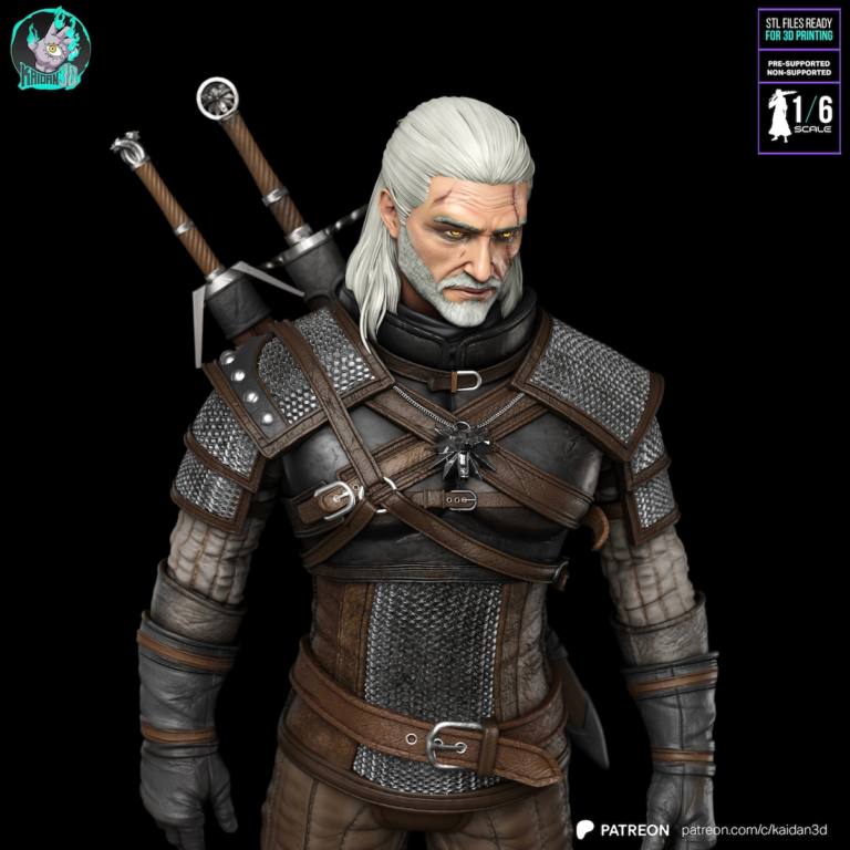 Geralt of Rivia STL 3 - The Witcher