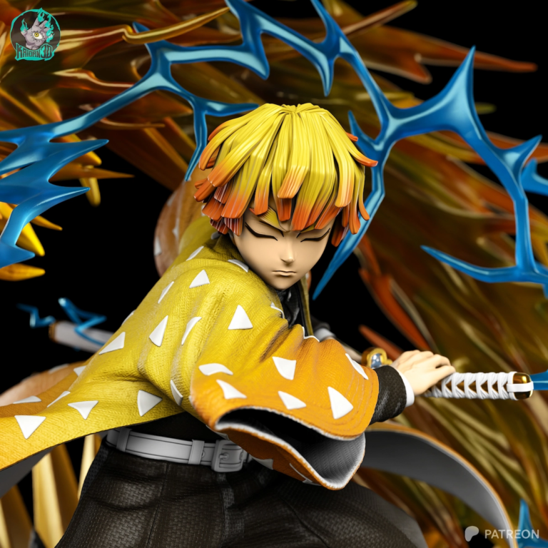 Zenitsu STL Flaming Thunder God - Demon Slayer: Kimetsu no Yaiba