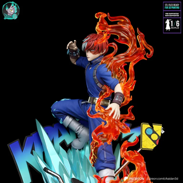 Shoto Todoroki STL - My Hero Academia