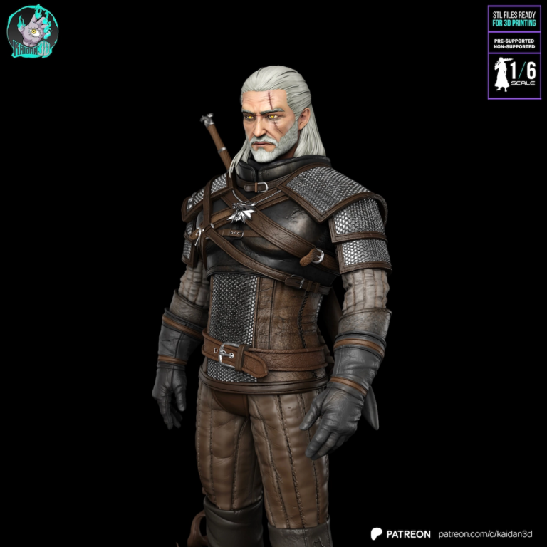Geralt of Rivia STL 3 - The Witcher