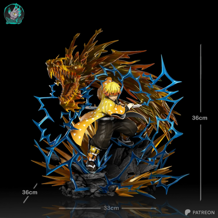Zenitsu STL Flaming Thunder God - Demon Slayer: Kimetsu no Yaiba
