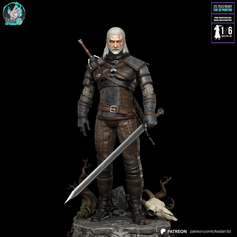 Geralt of Rivia STL 3 - The Witcher