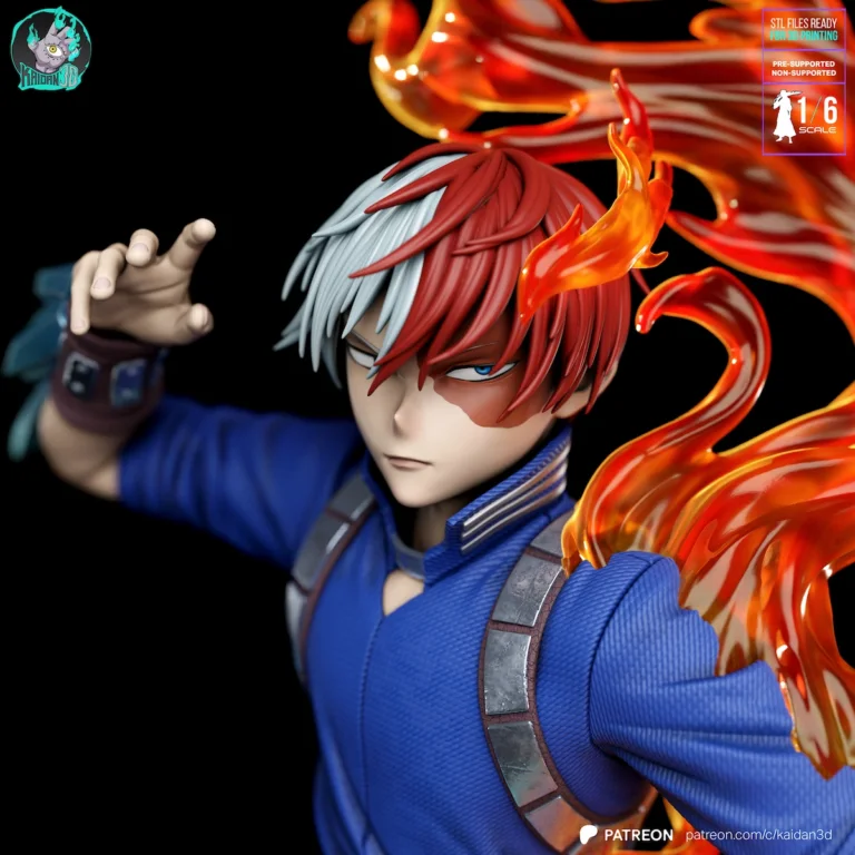 Shoto Todoroki STL - My Hero Academia