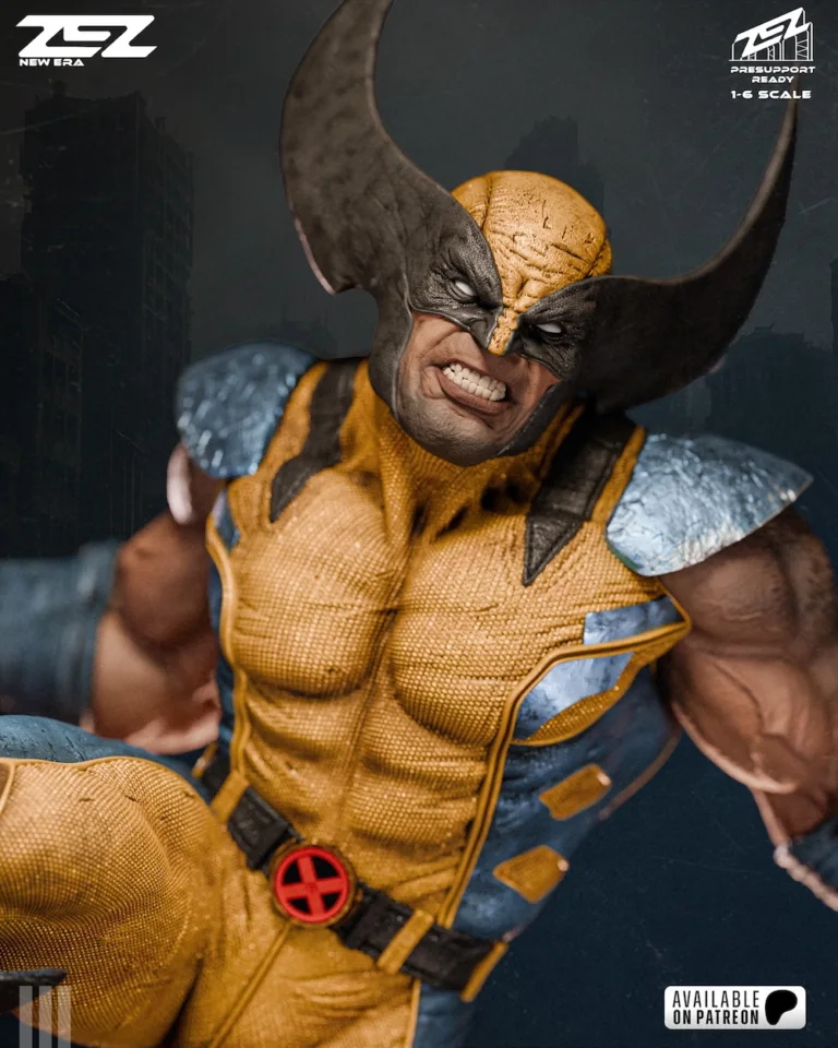 Wolverine STL + Extras + Poster + Bust - Marvel
