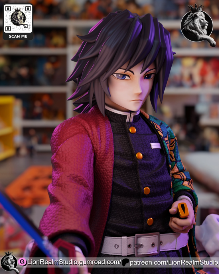 Giyu Tomioka STL 3 - Demon Slayer: Kimetsu no Yaiba