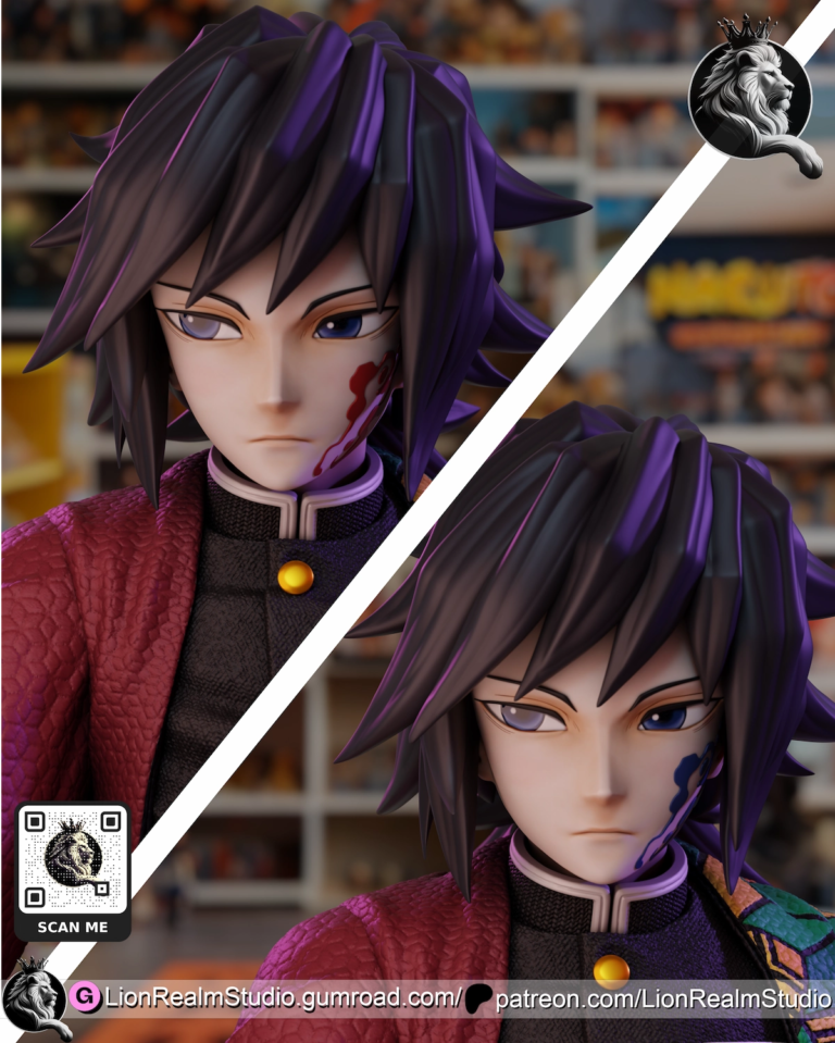 Giyu Tomioka STL 3 - Demon Slayer: Kimetsu no Yaiba