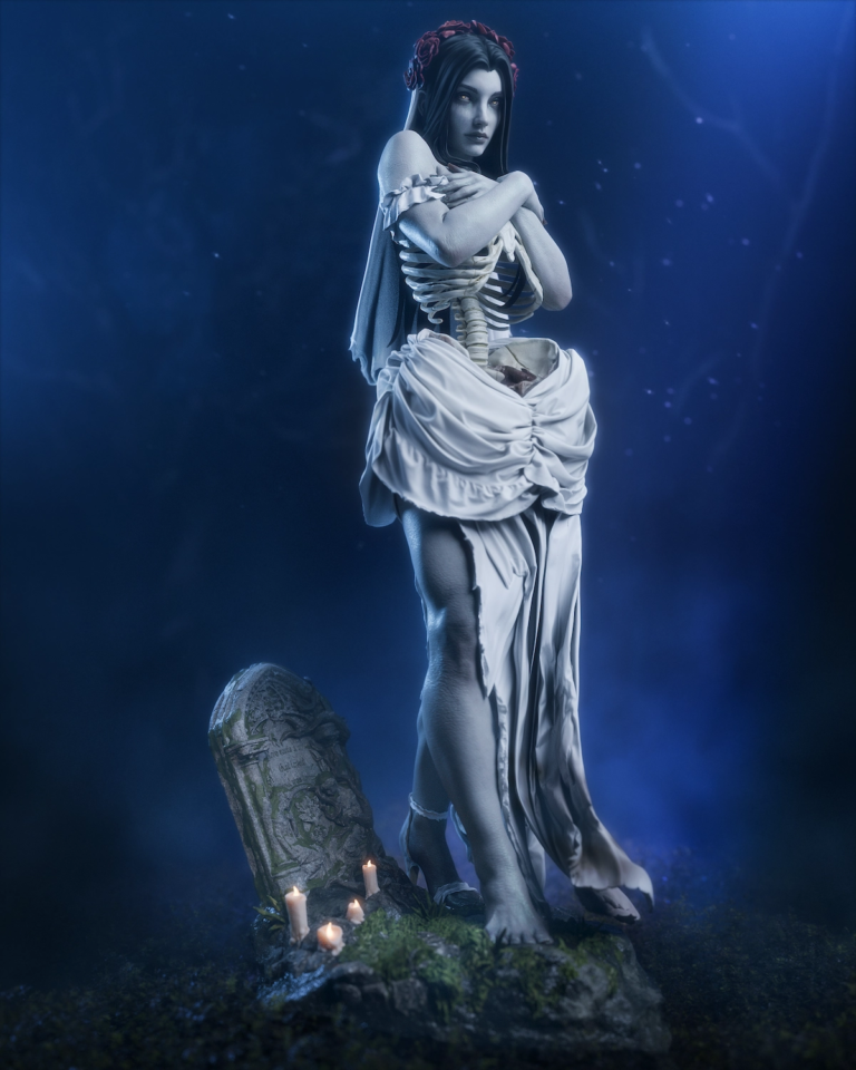 Undead Bride STL - Fantasy