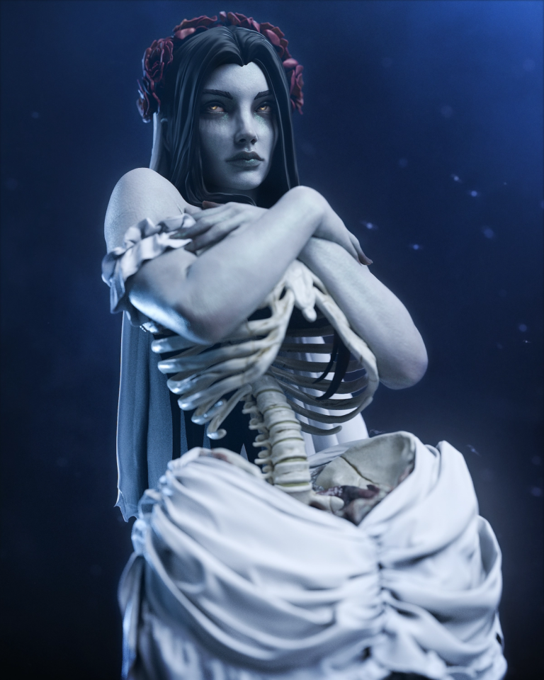 Undead Bride STL - Fantasy