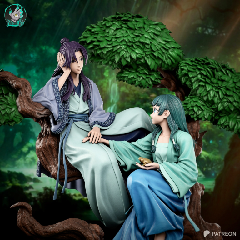 Maomao and Jinshi STL Diorama Cover