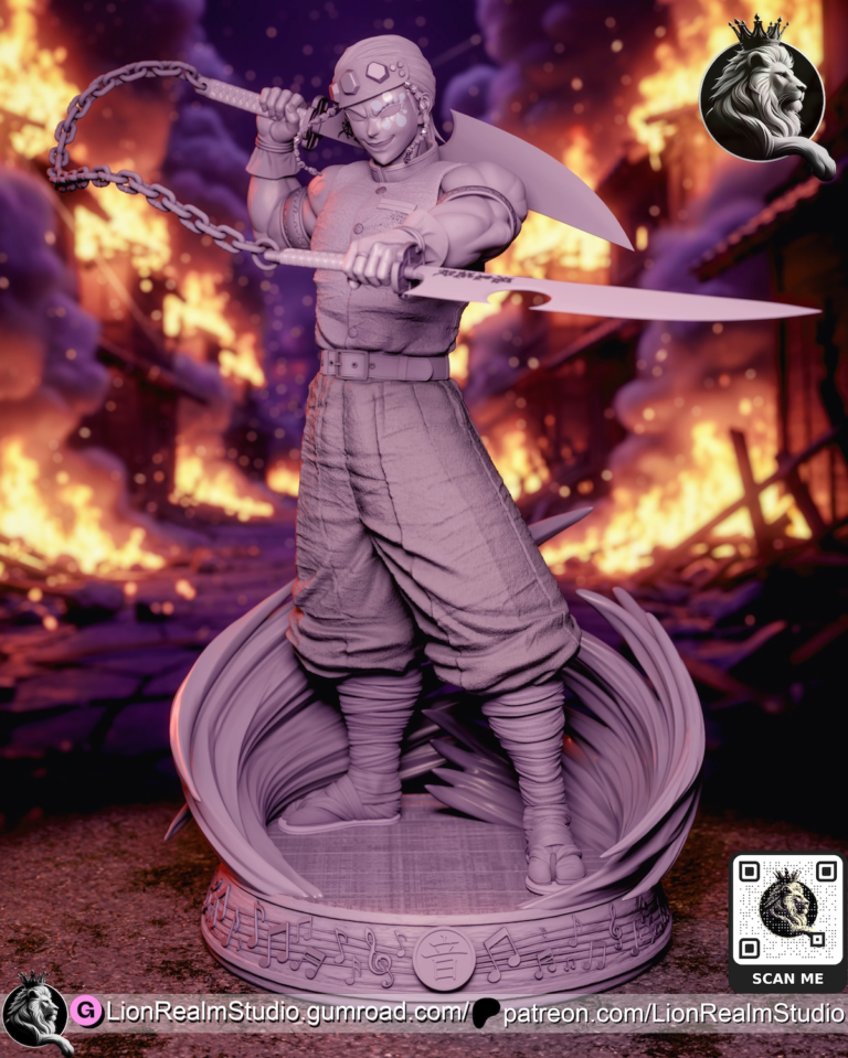 Tengen Uzui STL - Demon Slayer: Kimetsu no Yaiba