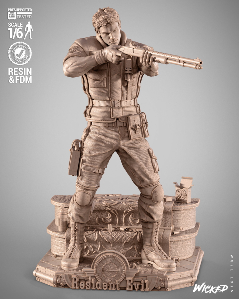 Resident Evil STL Diorama - Resident Evil