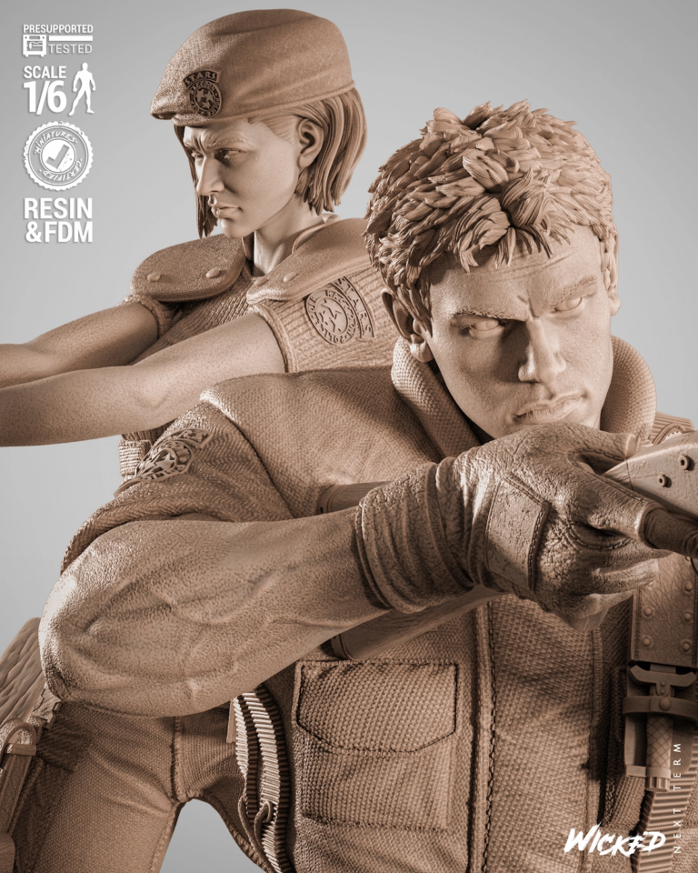Resident Evil STL Diorama - Resident Evil