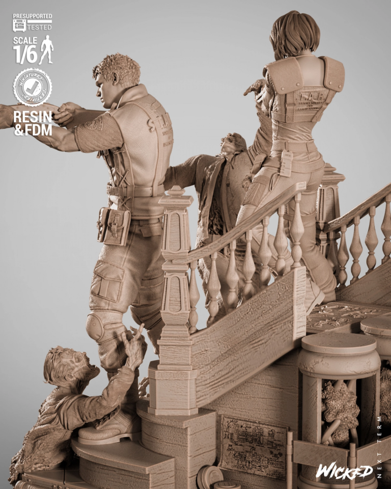 Resident Evil STL Diorama - Resident Evil