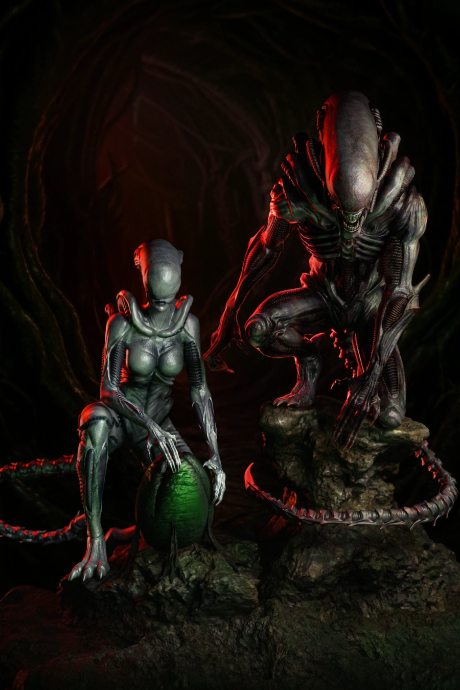 Xenomorph STL 2 Diorama - Alien