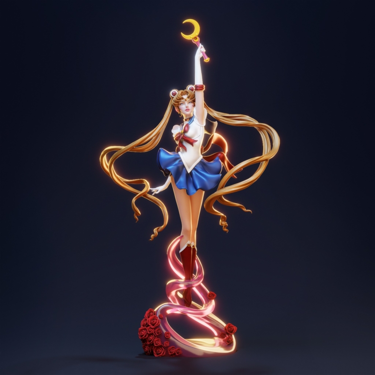Usagi Tsukino 3 (Sailor Moon STL) - Sailor Moon