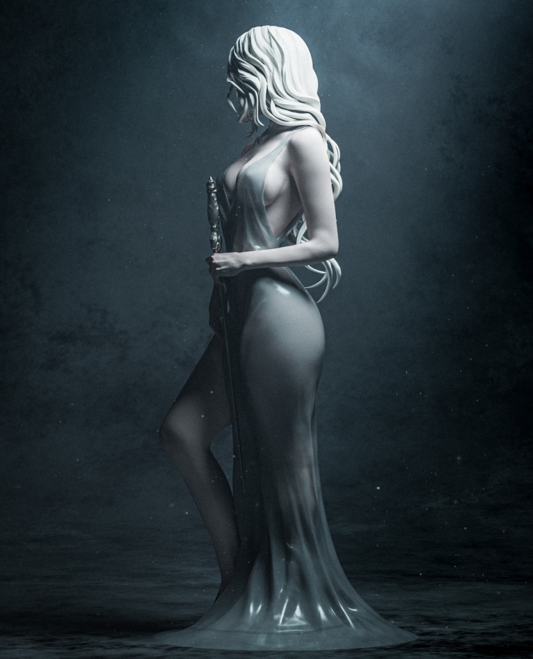 Lady of the Lake STL - Fantasy
