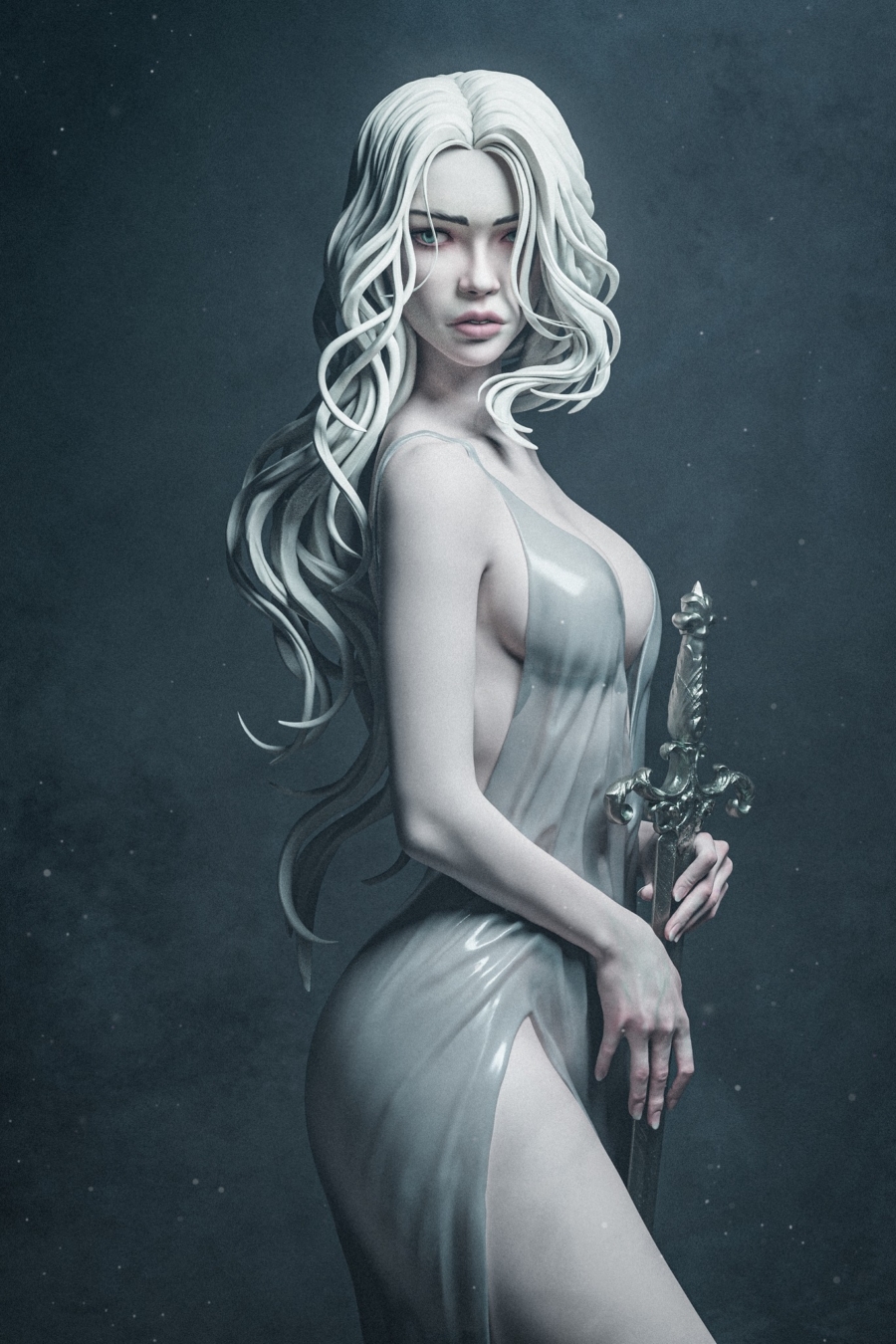 Lady of the Lake STL - Fantasy