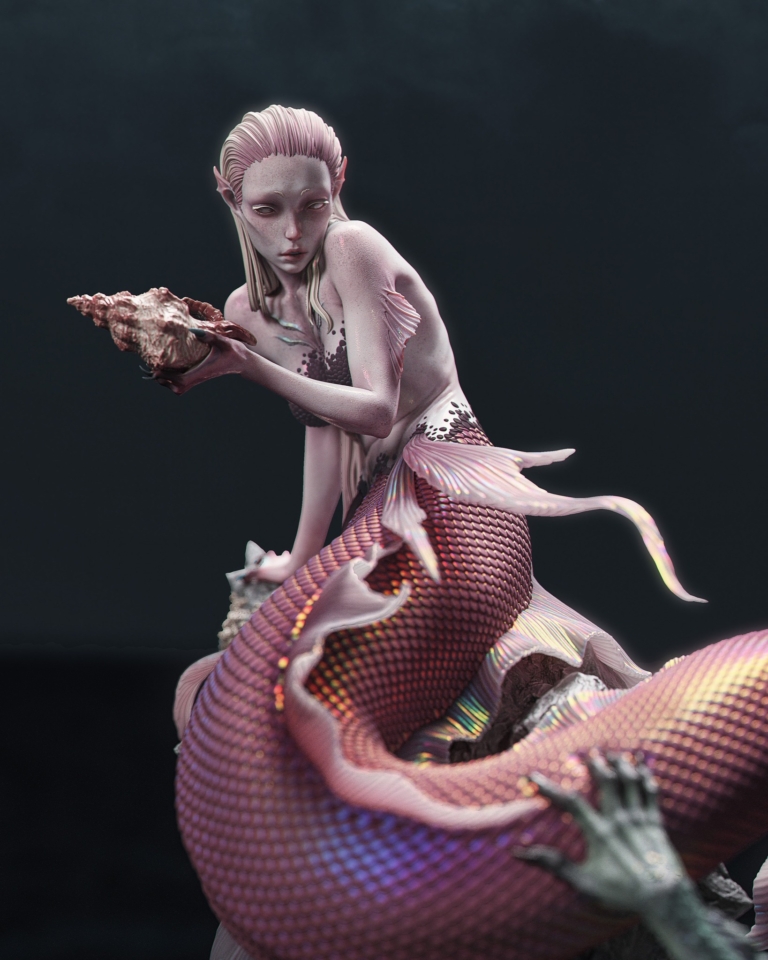 Mermaid STL - Fantasy
