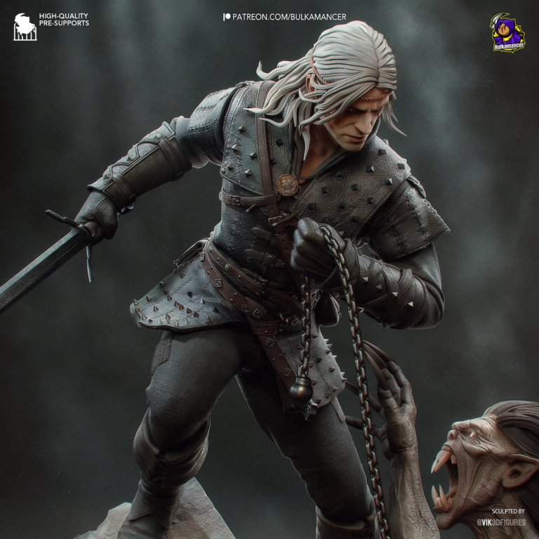 Geralt of Rivia STL 4 - The Witcher