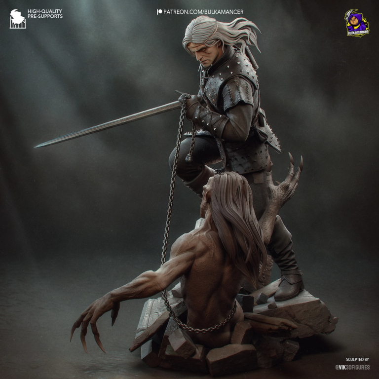 Geralt of Rivia STL 4 - The Witcher