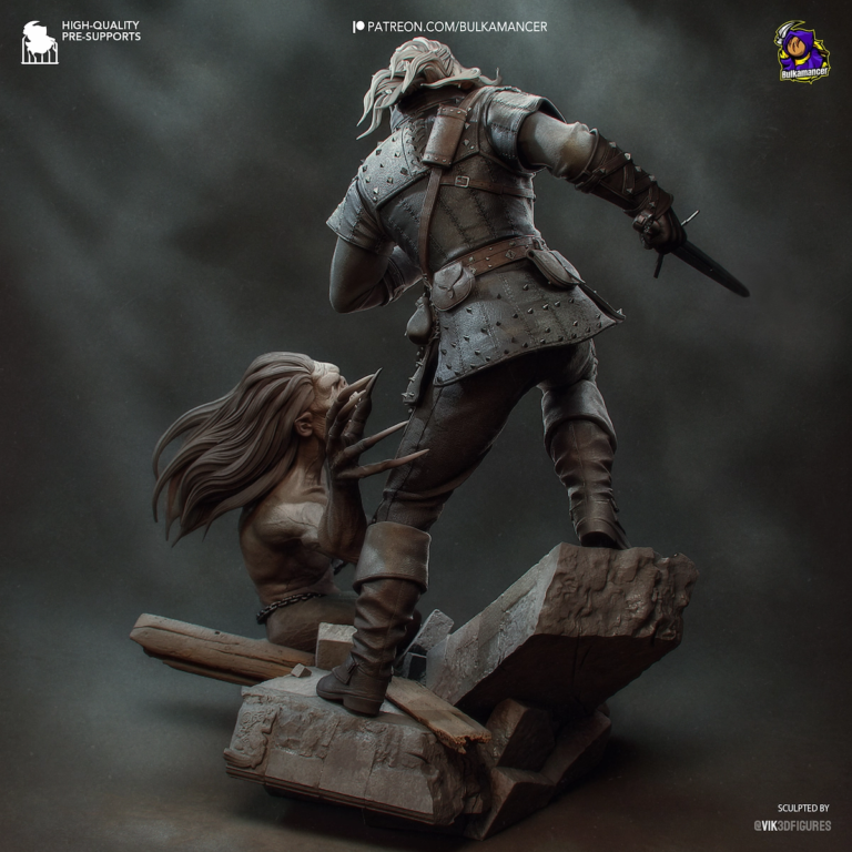Geralt of Rivia STL 4 - The Witcher