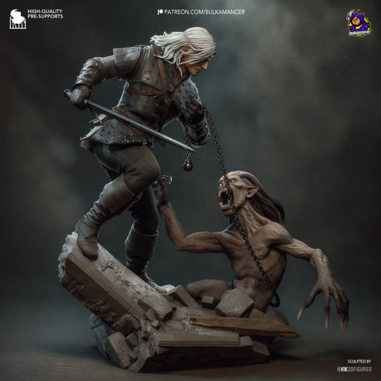 Geralt of Rivia STL 4 - The Witcher