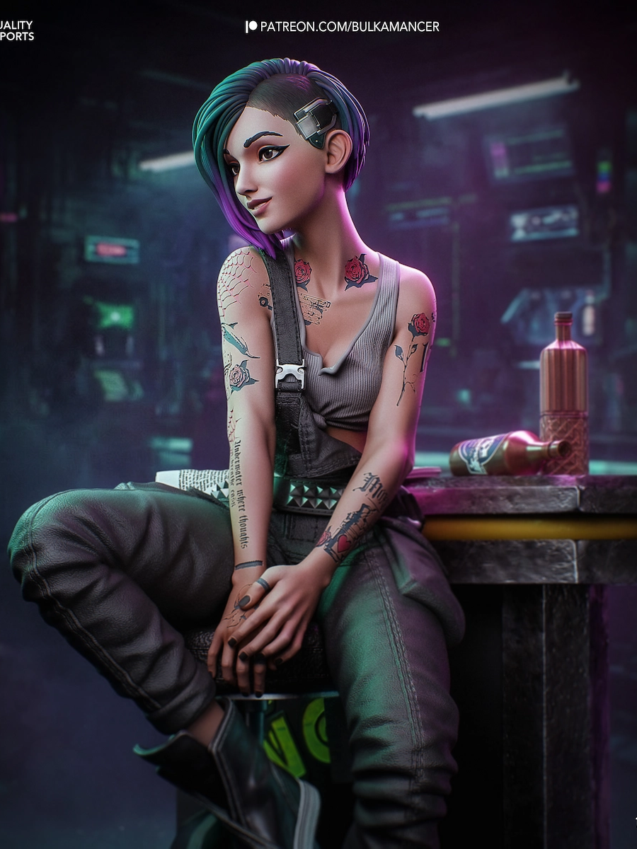 Judy STL - Cyberpunk
