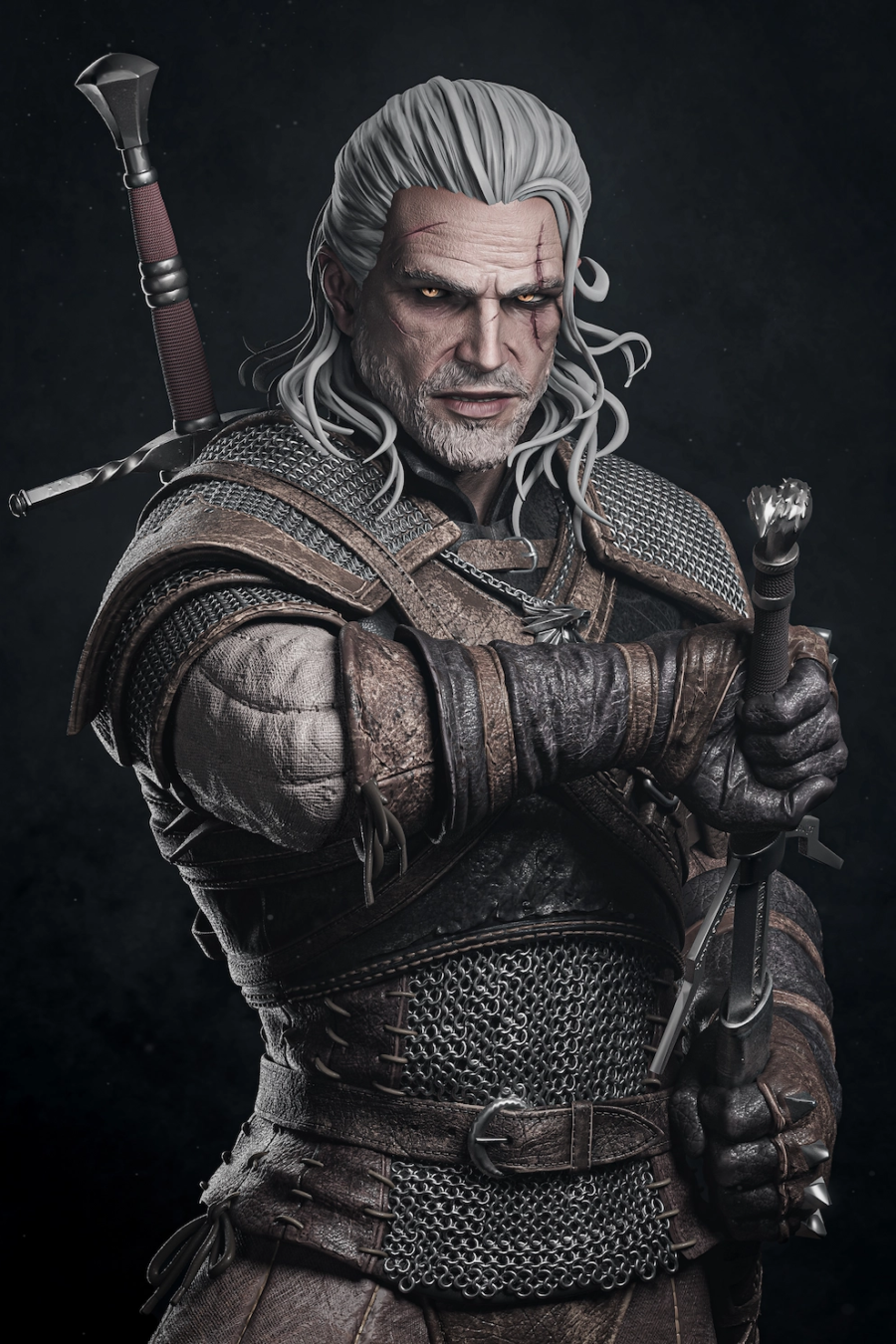 Geralt of Rivia STL 5 - The Witcher