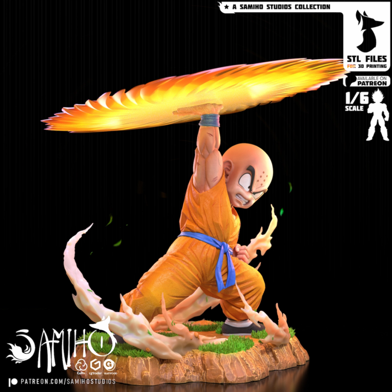 Krillin STL Kienzan - Dragon Ball