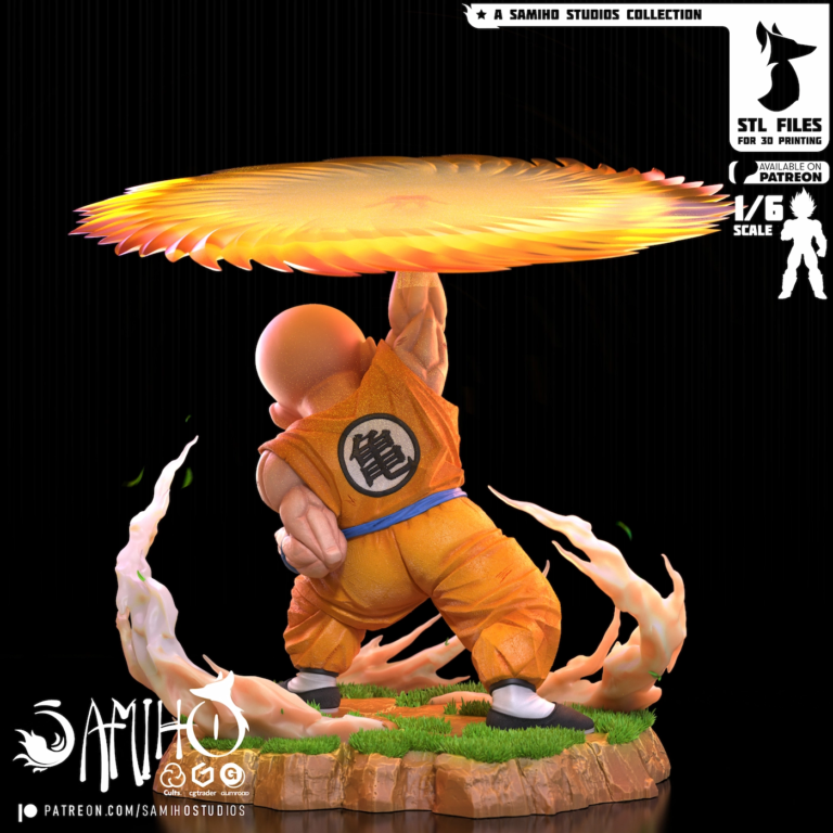 Krillin STL Kienzan - Dragon Ball