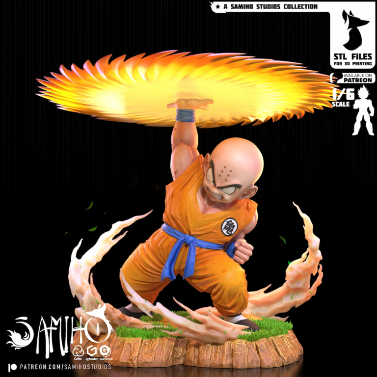 Krillin STL Kienzan - Dragon Ball