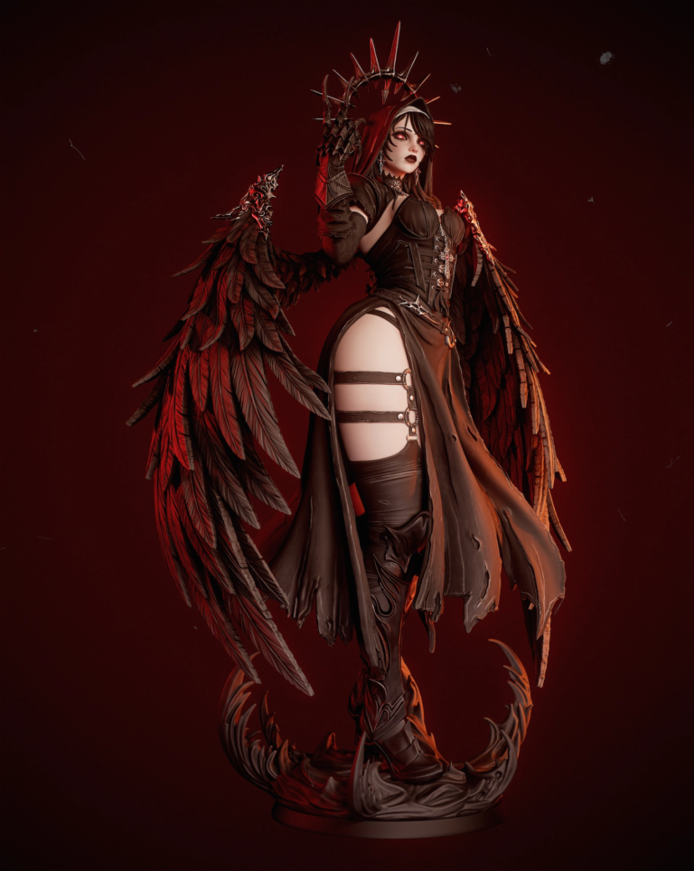 Corrupted Nun STL - Fantasy