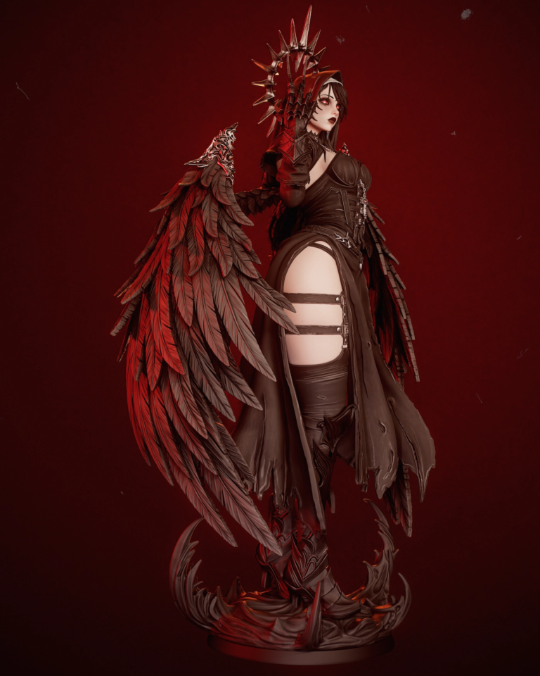 Corrupted Nun STL - Fantasy