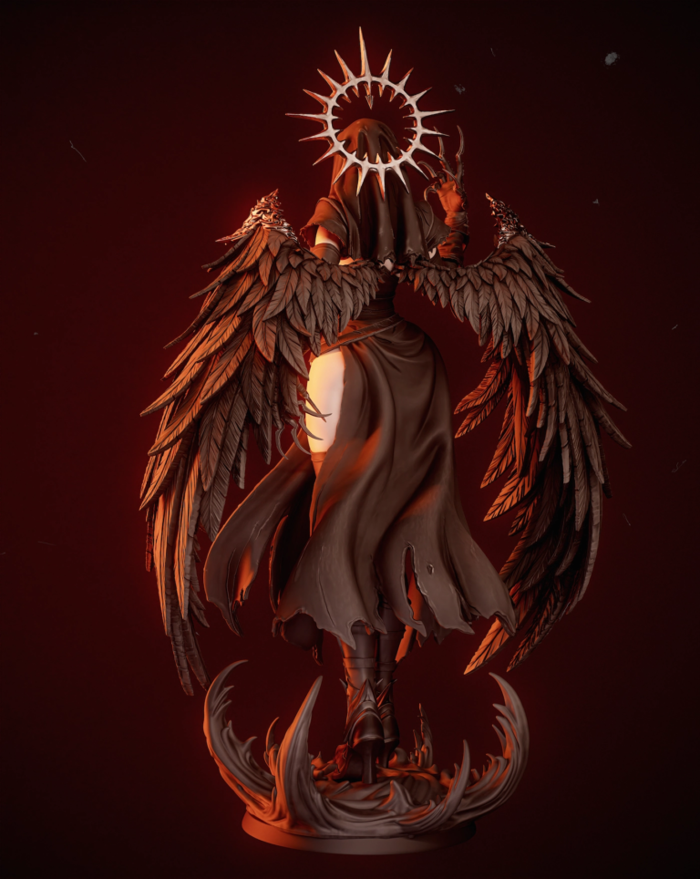Corrupted Nun STL - Fantasy