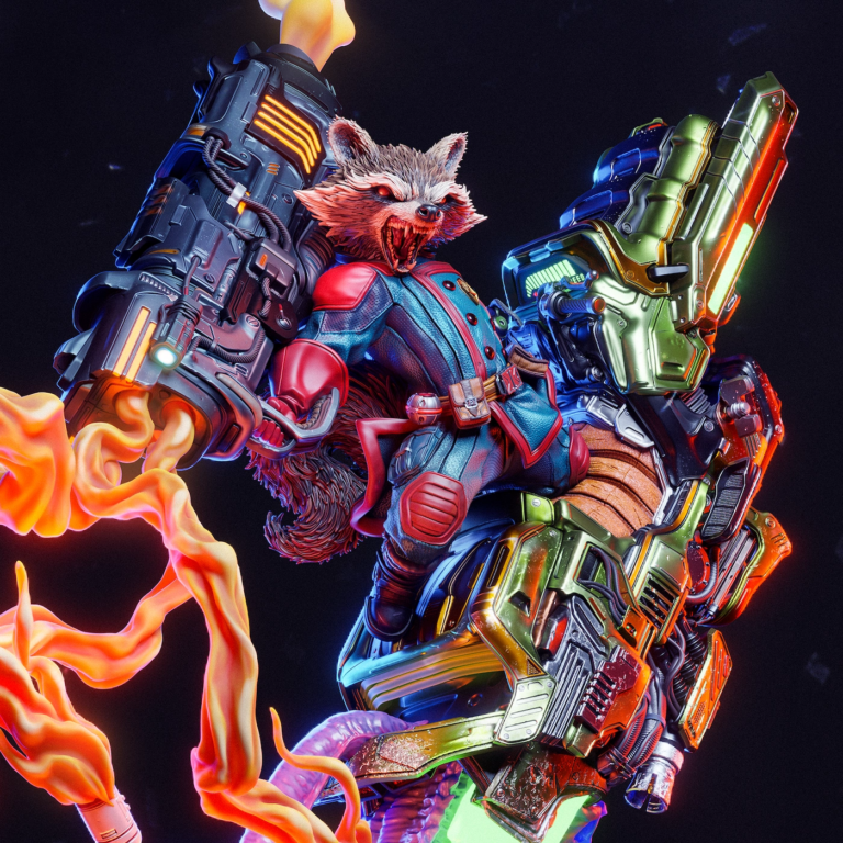Rocket Raccoon STL - Marvel