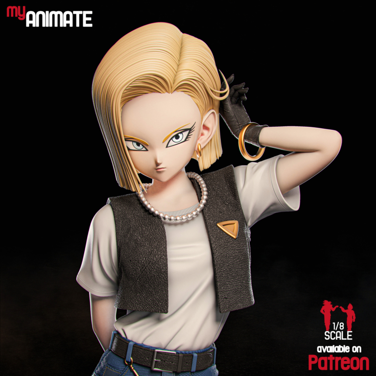 Android 18 STL Cover