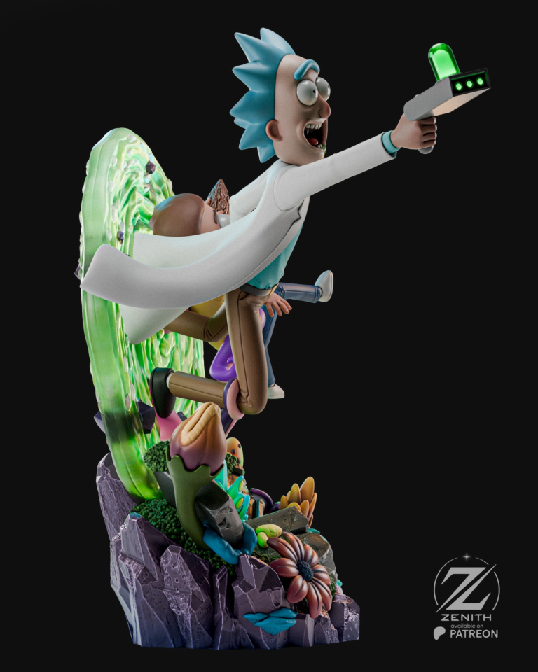 Rick and Morty STL Diorama