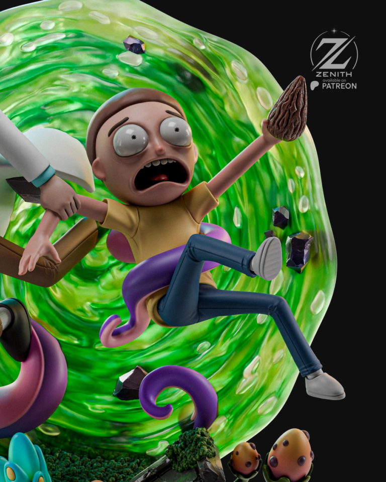 Rick and Morty STL Diorama