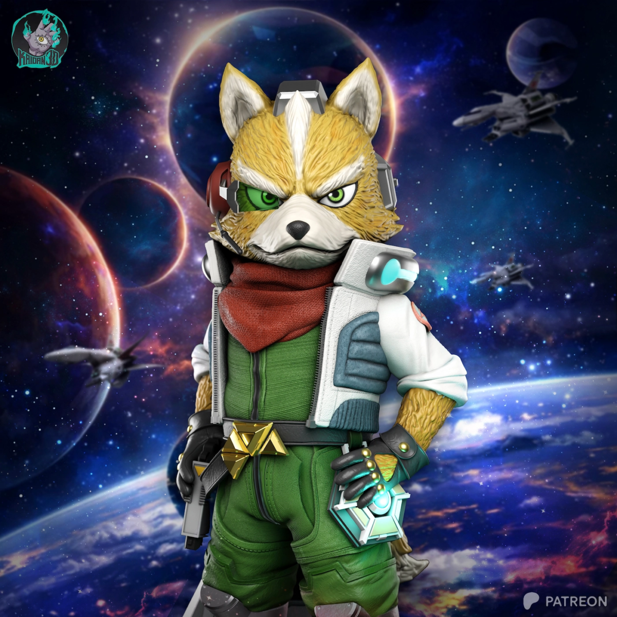 Fox McCloud STL Cover
