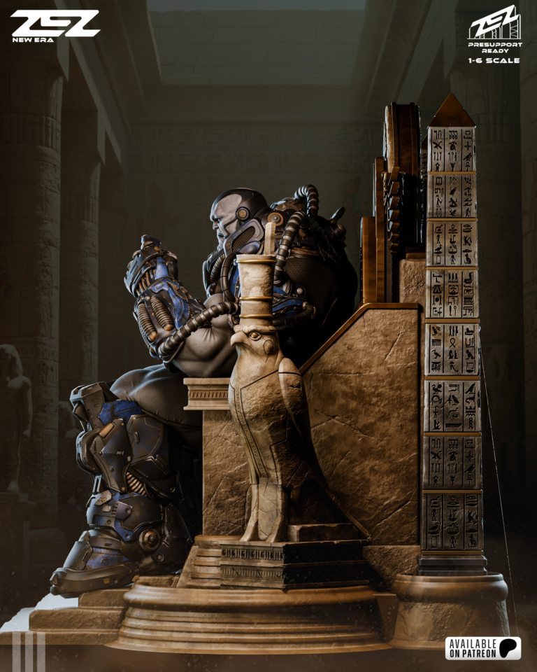 Apocalypse STL on Throne - Marvel