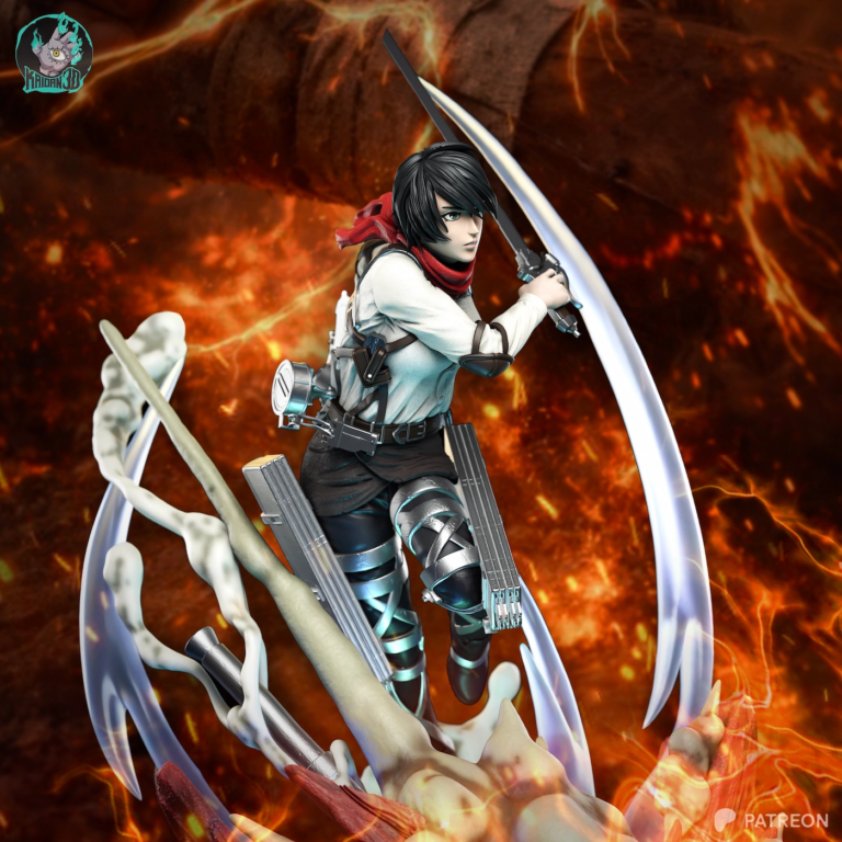 Mikasa Ackerman STL 4 - Attack on Titan