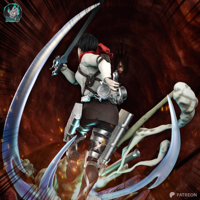 Mikasa Ackerman STL 4 - Attack on Titan
