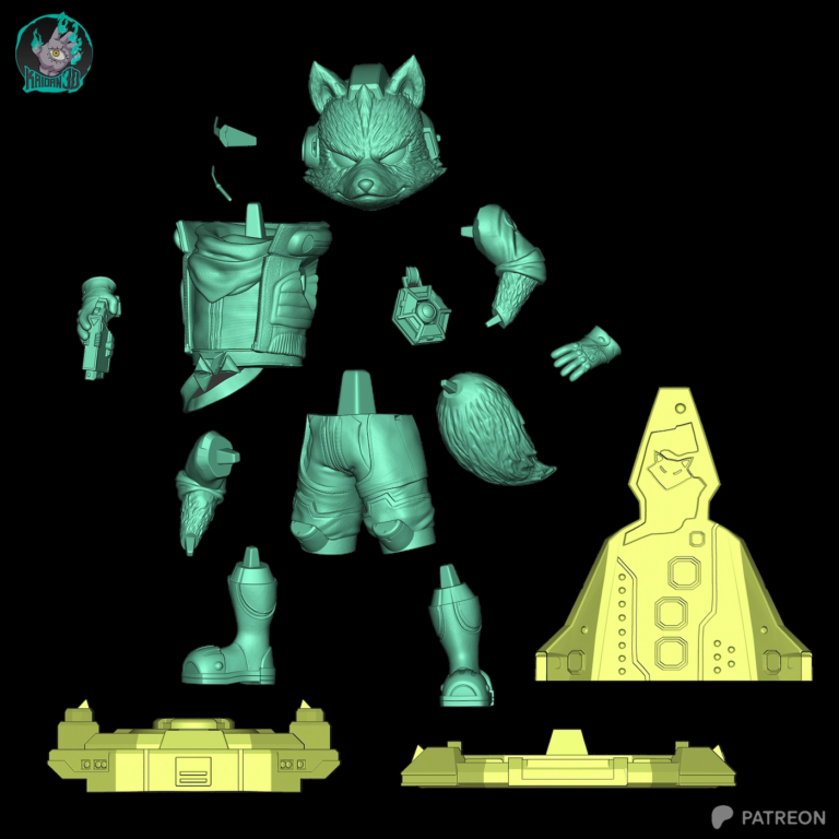 Fox McCloud STL - Star Fox