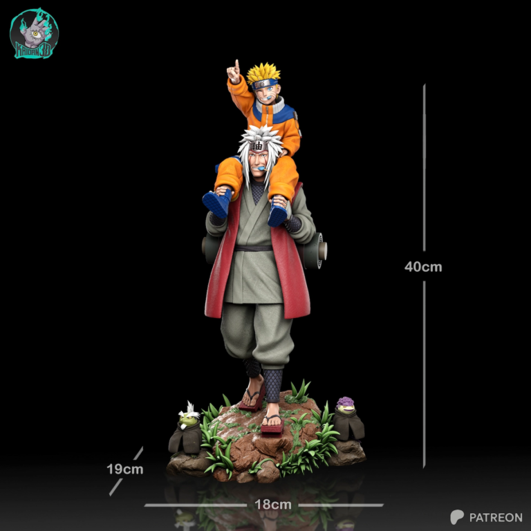 Jiraiya and Naruto Diorama - Naruto STL
