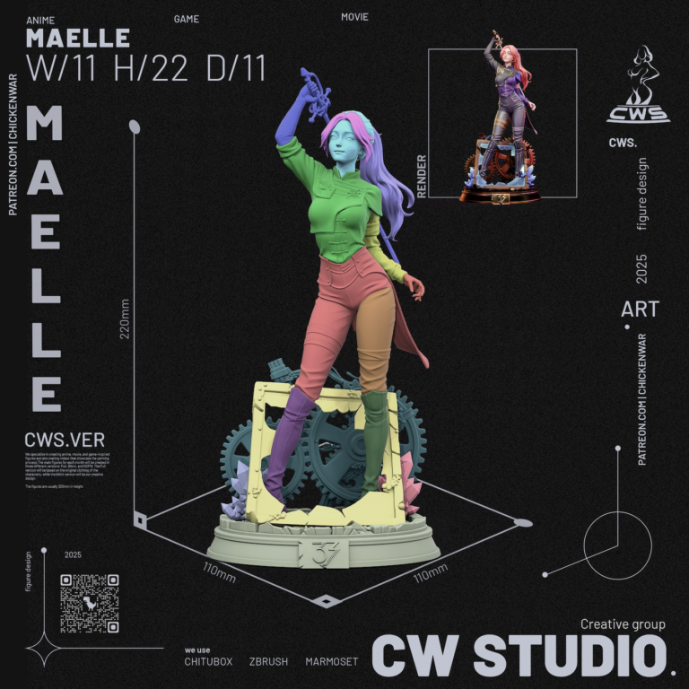 Maelle STL 4 - Clair Obscur: Expedition 33