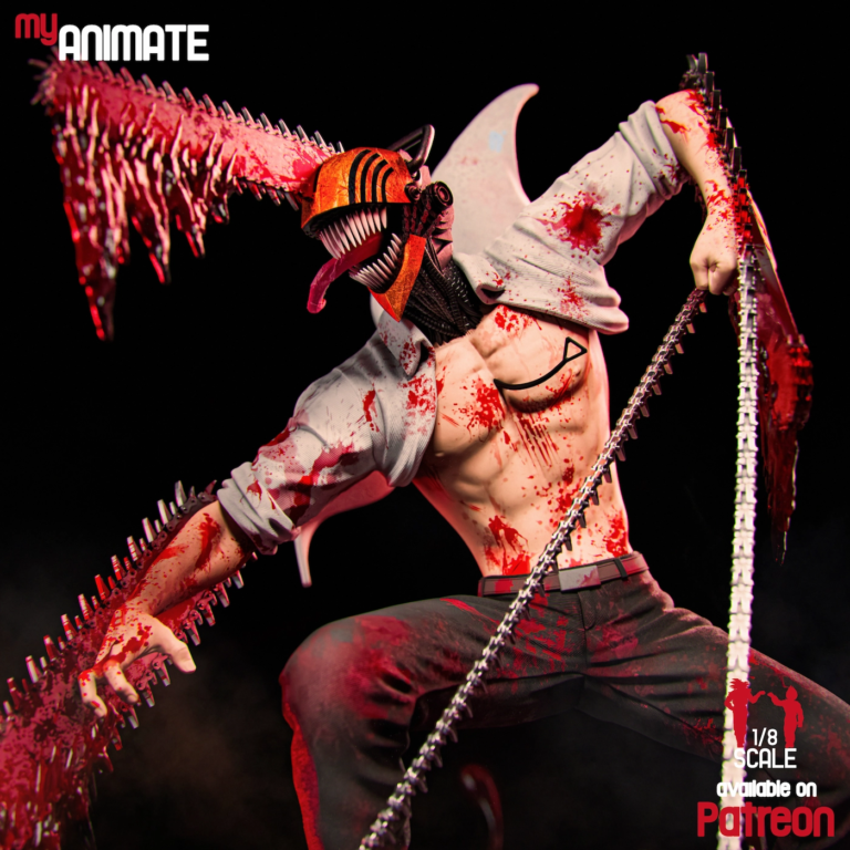 Denji STL 4 Diorama - Chainsaw Man