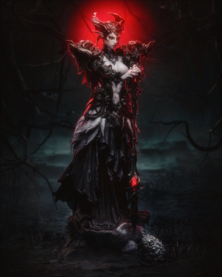 The Queen of the Ashen Vale STL - Fantasy