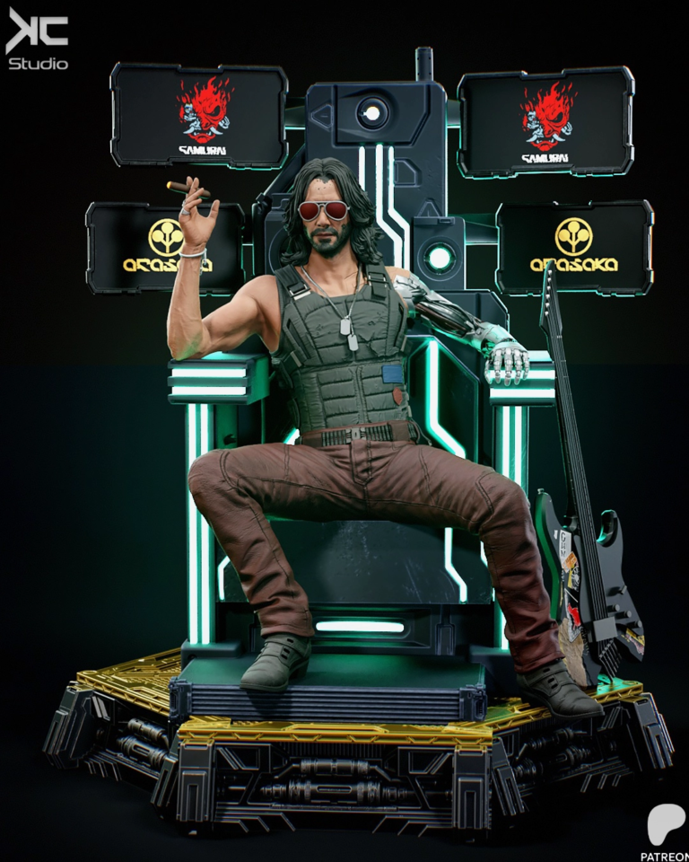 Johnny Silverhand STL 2 - Cyberpunk