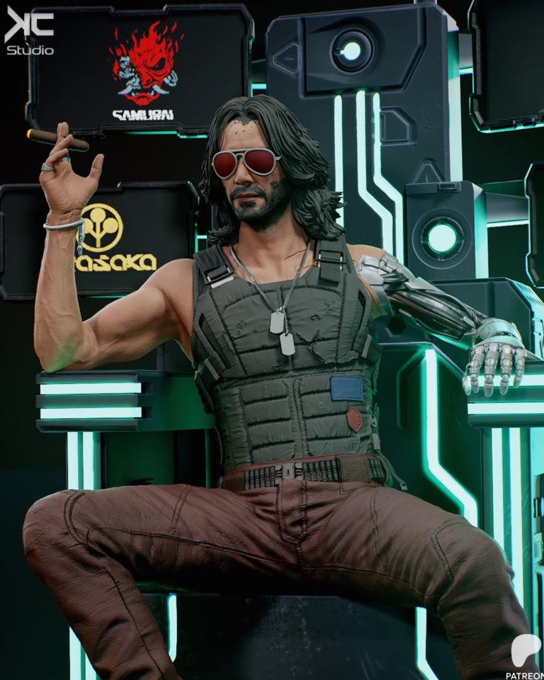 Johnny Silverhand STL 2 - Cyberpunk